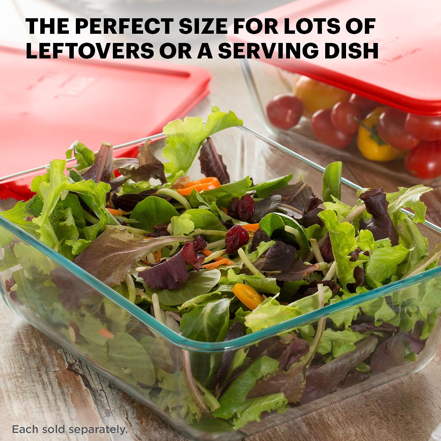 Pyrex Simply Store 11 Cup Glass Food Storage Container, BPA-Free Lid | Meal prep container with BPA-free plastic lid, freezer, dishwasher & microwave safe - Image 4