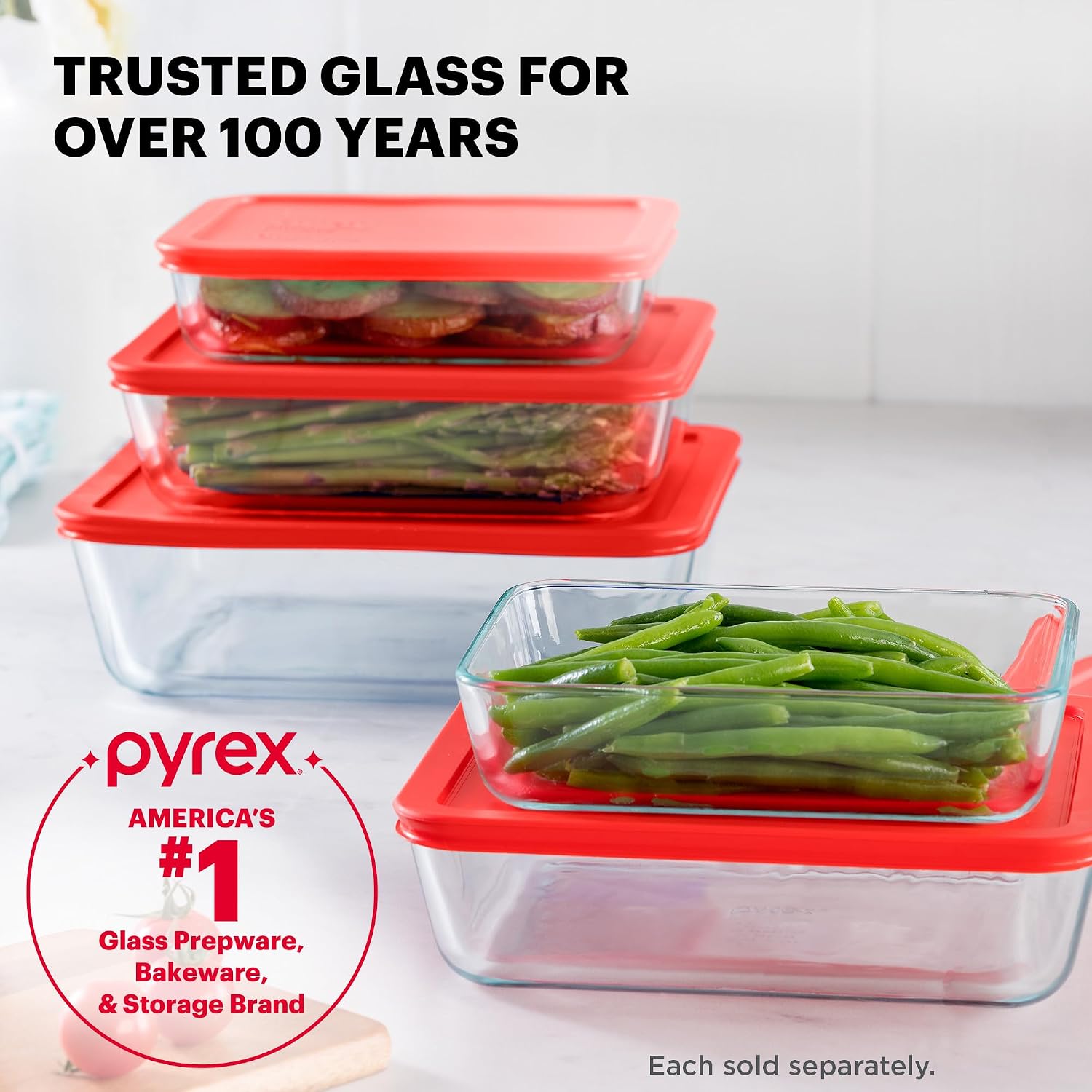 Pyrex Simply Store 11 Cup Glass Food Storage Container, BPA-Free Lid | Meal prep container with BPA-free plastic lid, freezer, dishwasher & microwave safe - Image 6